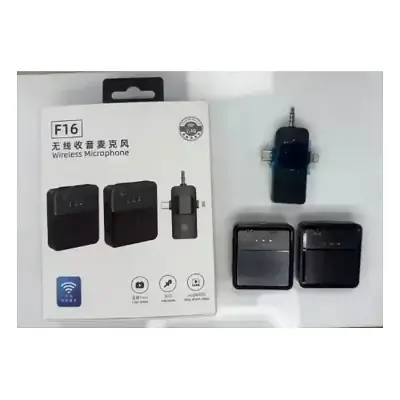 F16 Wireless Microphone Type-C lightening & 3.5mm interface
